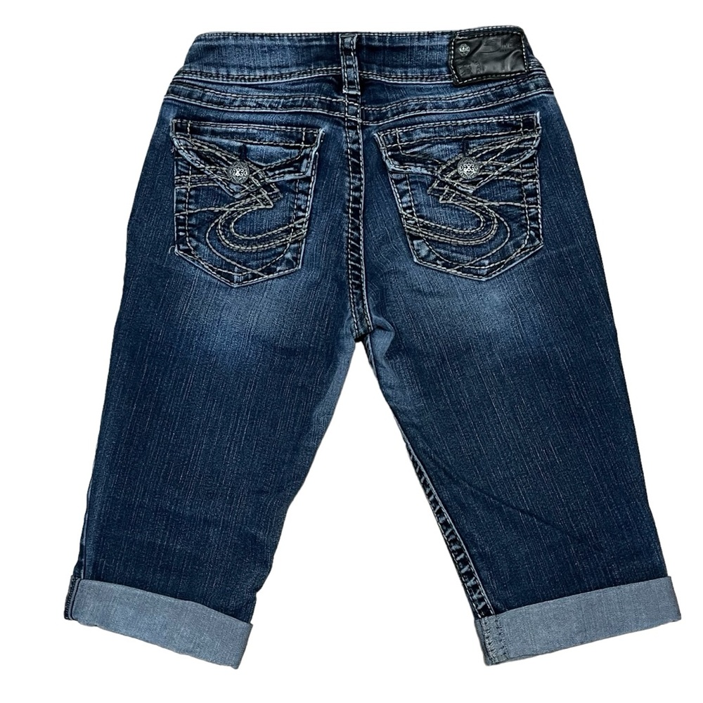 Silver Jeans Dark Blue Denim Bermuda Shorts